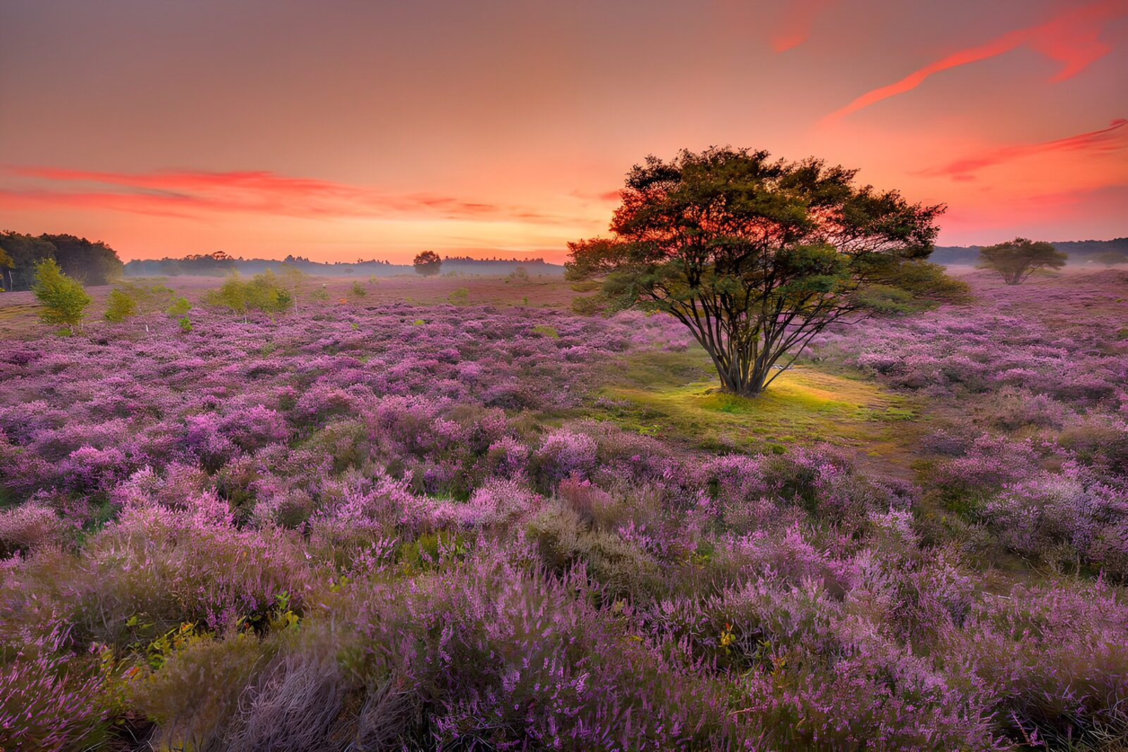 TP66705: Prachtig heidelandschap bij zonsopgang