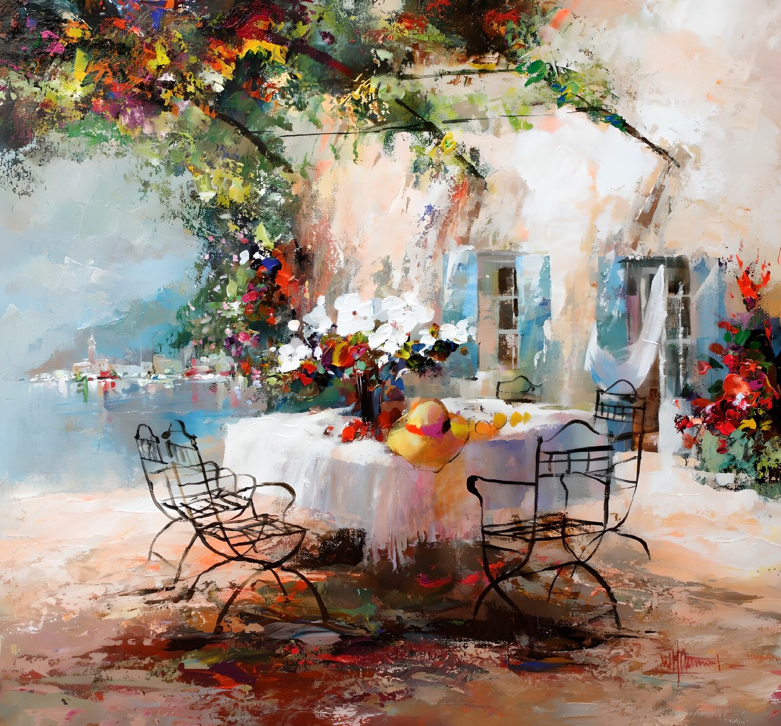 TP34142: Zomerse Tafel Bij de Zee