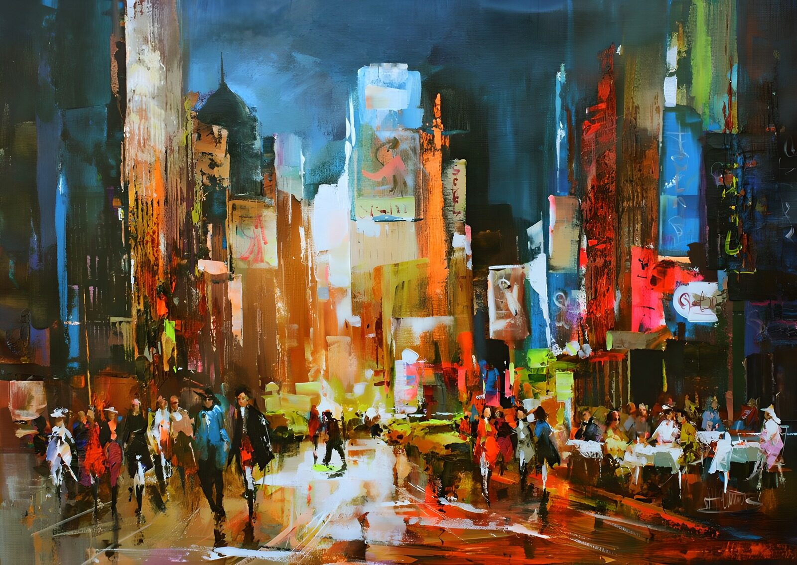 TP62658: Donkere Stadslichten in de Nacht